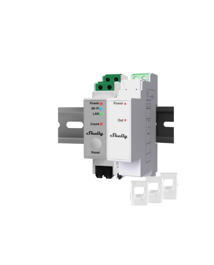 SOCONNECTED Shelly Driefasige meter + intelligente schakelaar SOCONNECTED Shelly Driefasige meter + intelligente schakelaar